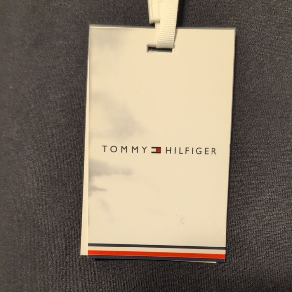 Nwt Tommy Hilfiger Black Leather Biker Jacket India Dress Club 46 US 14 - Picture 10 of 16